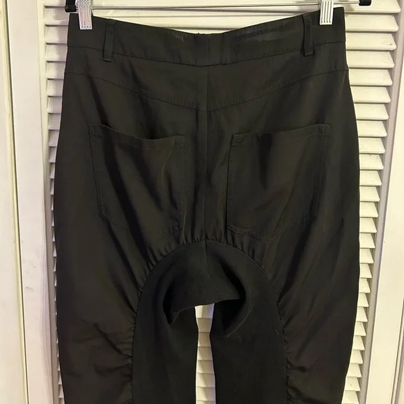 Stella McCartney Tina Ruched Wool and Cotton Pants in Black, Size 40 (US 4-6) - Picture 7 of 15